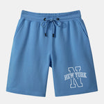 New York Print Mid Length Shorts