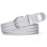 Margovil Faux Leather Metal Buckle Adjustable Braided Belt