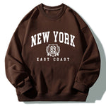 New York East Coast Print Relaxed Sweatshirt