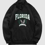 Men's Florida Eagle Print Half-Zip Pullover Sweatshirt