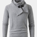 Detachable Scarf Neck Sweater