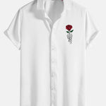 Rose Skull Print Shirt