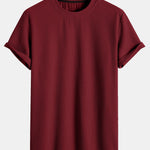 Muscle Fit Ribbed Arc Hem T-Shirt & Shorts