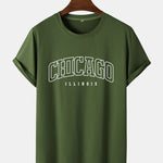 Chicago Print Arc Hem T-Shirt