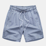 Turtle Print Button Up Shirt & Striped Swim Shorts