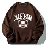 California Varsity Print Relaxed Sweatshirt