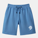 Rose Print Mid Length Shorts