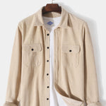 Long Sleeve Corduroy Shirt With Pockets