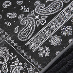 Gothic Los Angeles Print Washed Distressed Drop Shoulder T-Shirt & Corduroy Paisley Print Panel Pants