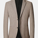 Wool Look Fine Check Blazer