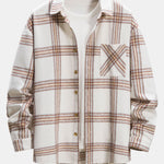 Flannel Plaid Overshirt With Pocket