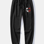 Dissolving Evil Smiley Face Print Relax Fit Hoodie & Jogging Pants