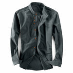 Kyoto - Men's Ultra Comfortable Band Collar Shirt