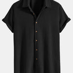 Waffle Button Up Shirt & Shorts