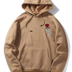 Rose Skull Hand Print Hoodie