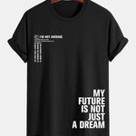 Regular Fit Positive Slogan Print Cotton T-Shirt