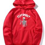 Halloween Skeleton Print Hoodie