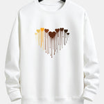 Dissolving Heart Print Relax Fit Sweatshirt