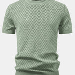 Diamond Open Knit T-Shirt
