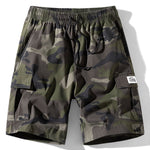 Camouflage Drawstring Cargo Shorts