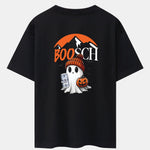 BOOSCH Beer Ghost Print Drop Shoulder Oversize T-Shirt