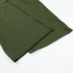 Moss Green Sleeveless V Neck Ruched Wide Leg Jumpsuit