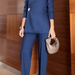 Exquisite and Fashionable Stand Lapel Neck Metal Button Long Sleeve Blazer