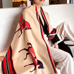 Original Warm Cartoon Print Shawl&Scarf