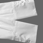 Long Sleeves Loose Solid Color Split-Joint Lapel Blouses