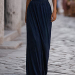 Off-Shoulder Defined Waist Draped Maxi Dress