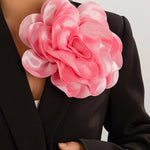 Flower Shape Solid Color Brooch Accessories