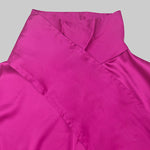 Batwing Sleeves Loose Solid Color Split-Joint Tasseled High Neck Evening Dresses Maxi Dresses