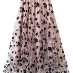 Long slim draped gauze skirt super fairy fairy pleated skirt
