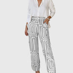Emilia™ | Chic Pants Set with Complimentary Blouse & Belt
