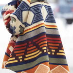 long sleeve hooded printed coat
