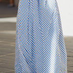 Nautical Stripe Halter Neck Maxi Dress