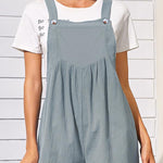 Cotton and linen loose casual one-piece wide-leg shorts