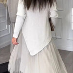 Jensine Pleated Tulle Tank Loose Midi Dress