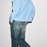 Meliora Striped Multi Position Scarf Long Sleeve H-line Shirt