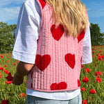 Tied Heart Vest with Pockets