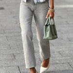 Brydie Gray Casual Jeans