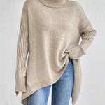 Blythe | Oversized Knit Turtleneck Sweater