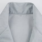 Long Sleeves Loose Solid Color Split-Joint High-Neck Blouses