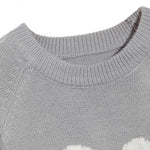 Margovil Color Block Love Heart Knit Sweaters
