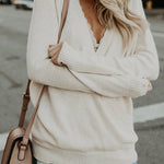 Margovil V Neck Long Sleeve Wrapped Sweater