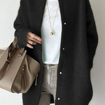 Margovil Crewneck Button Down Solid Outwear