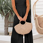 Margovil One Shoulder Sleeveless Wide Leg Jumpsuit