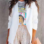 Margovil Stylish Elastic Waist Ruched Sequin Shorts