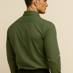 Firenze Cotton Shirt Olive Green
