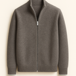 Leonardo Zip Cardigan Grey